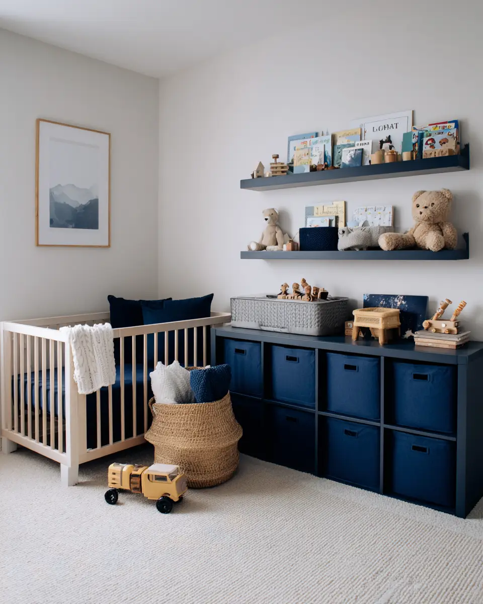 Navy Modern Nursery Decor Ideas