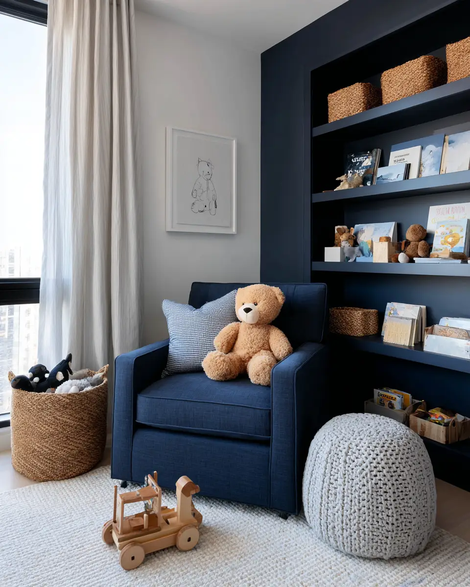 Navy Modern Nursery Decor Ideas