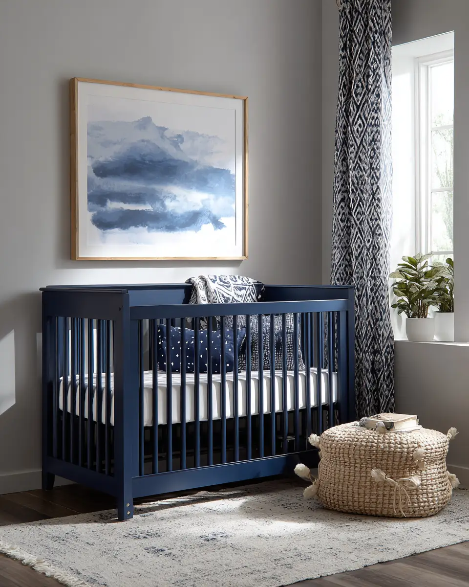 Navy Modern Nursery Decor Ideas