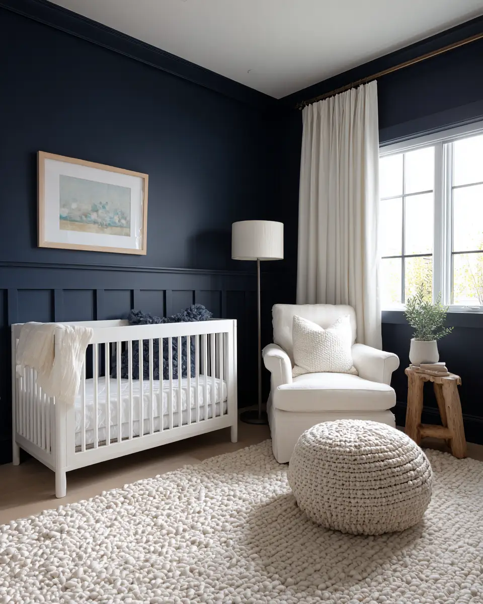 Navy Modern Nursery Decor Ideas