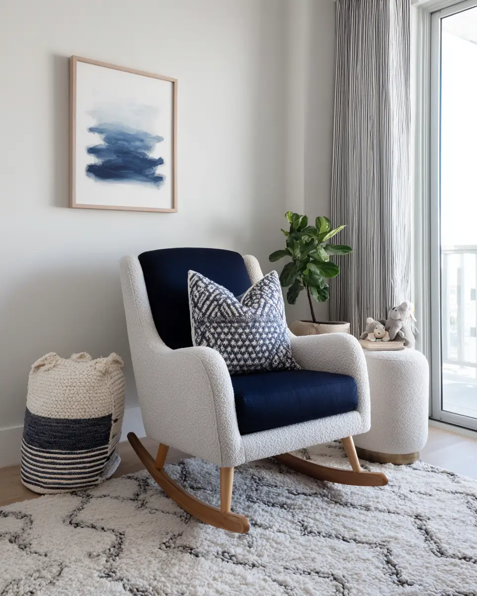 Navy Modern Nursery Decor Ideas