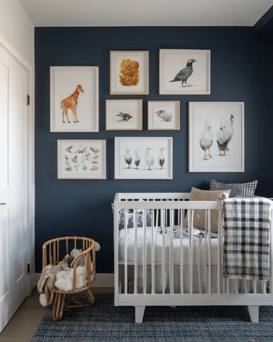 Navy Modern Nursery Decor Ideas