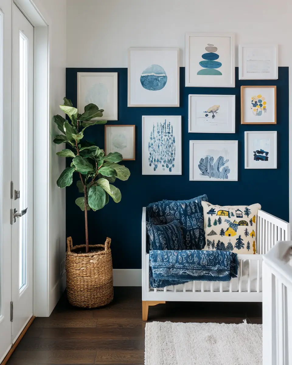Navy Modern Nursery Decor Ideas