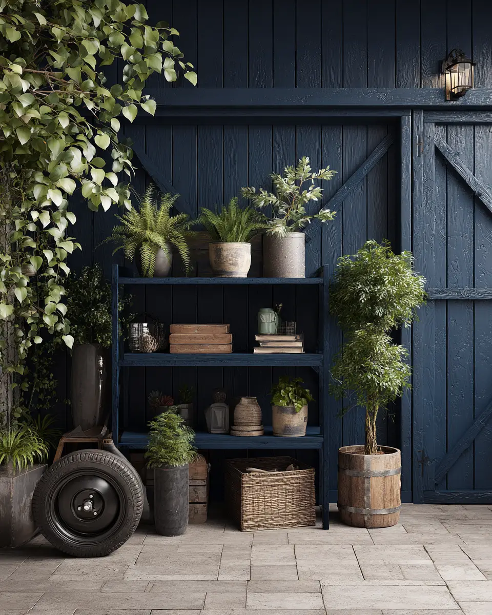 Navy Rustic Garage Decor Ideas