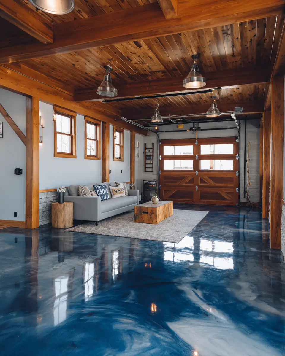 Navy Rustic Garage Decor Ideas