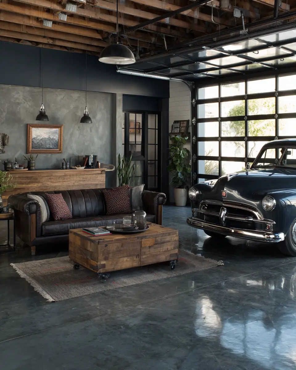 Navy Rustic Garage Decor Ideas