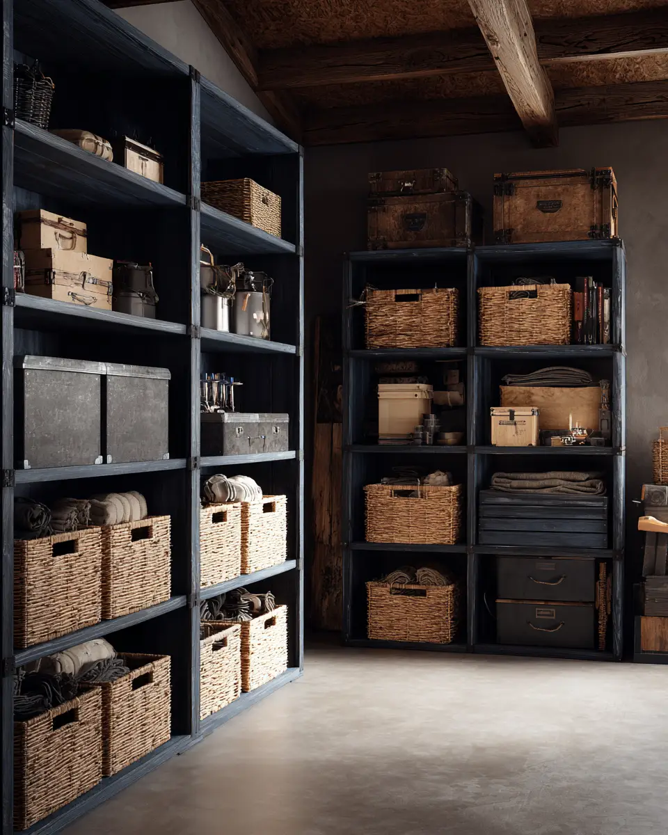 Navy Rustic Garage Decor Ideas