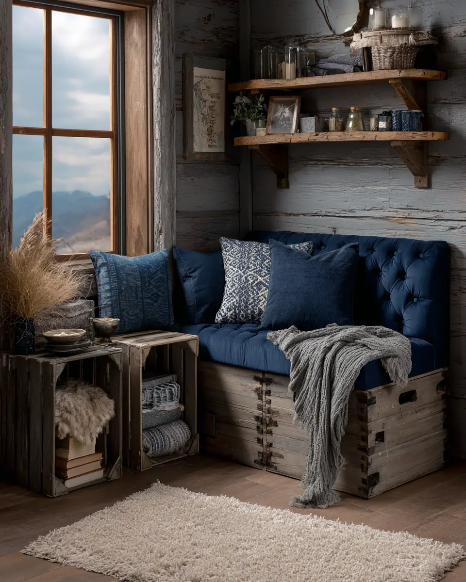 Navy Rustic Garage Decor Ideas