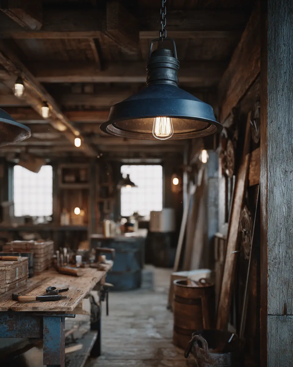 Navy Rustic Garage Decor Ideas