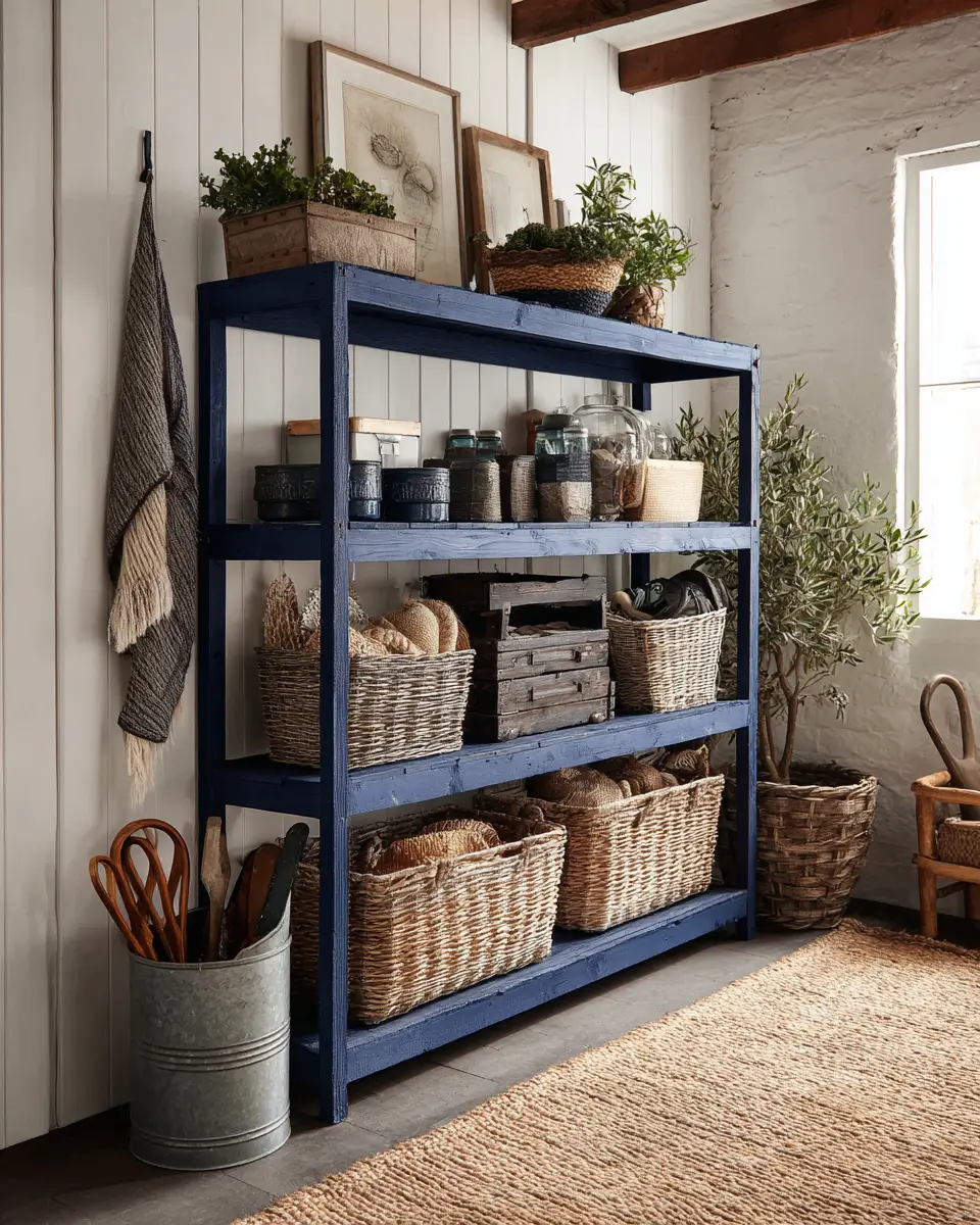 Navy Rustic Garage Decor Ideas
