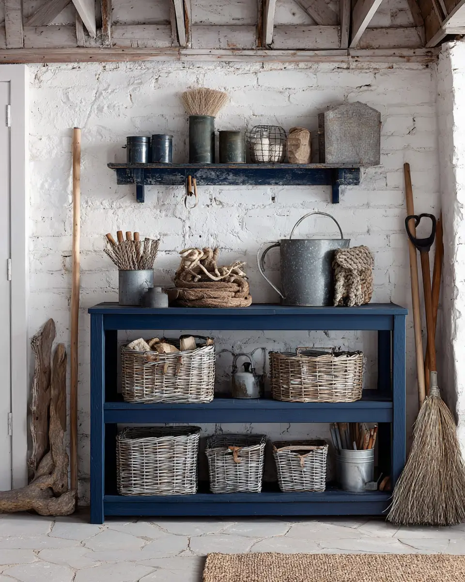 Navy Rustic Garage Decor Ideas