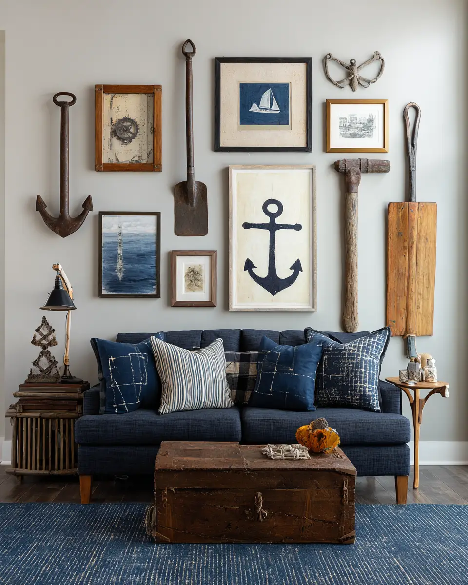 Navy Rustic Garage Decor Ideas