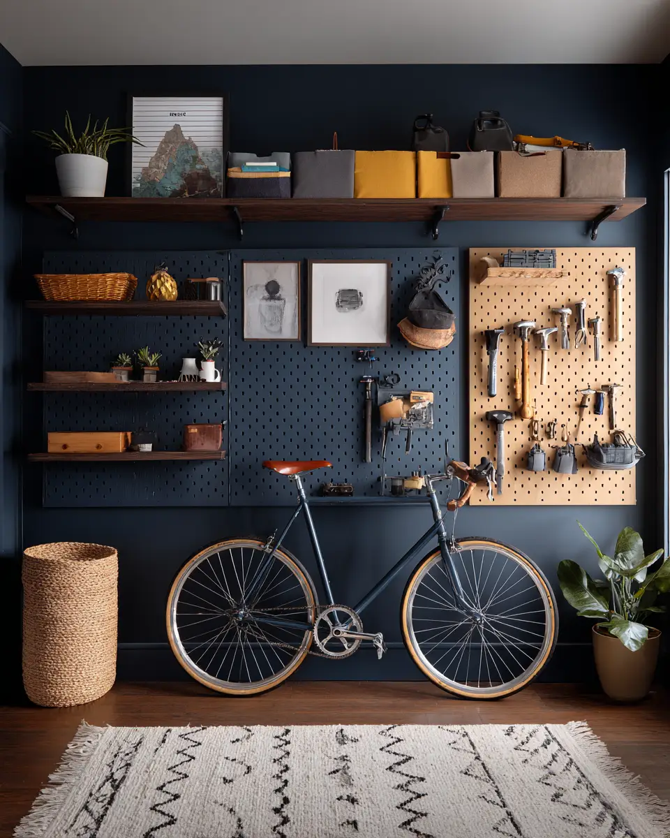 Navy Rustic Garage Decor Ideas