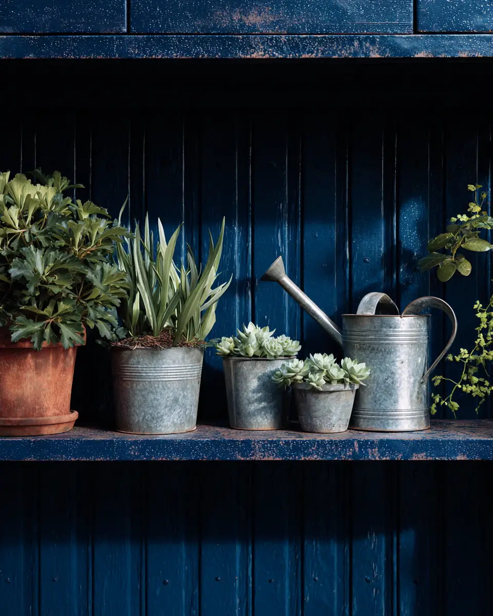 Navy Rustic Garage Decor Ideas