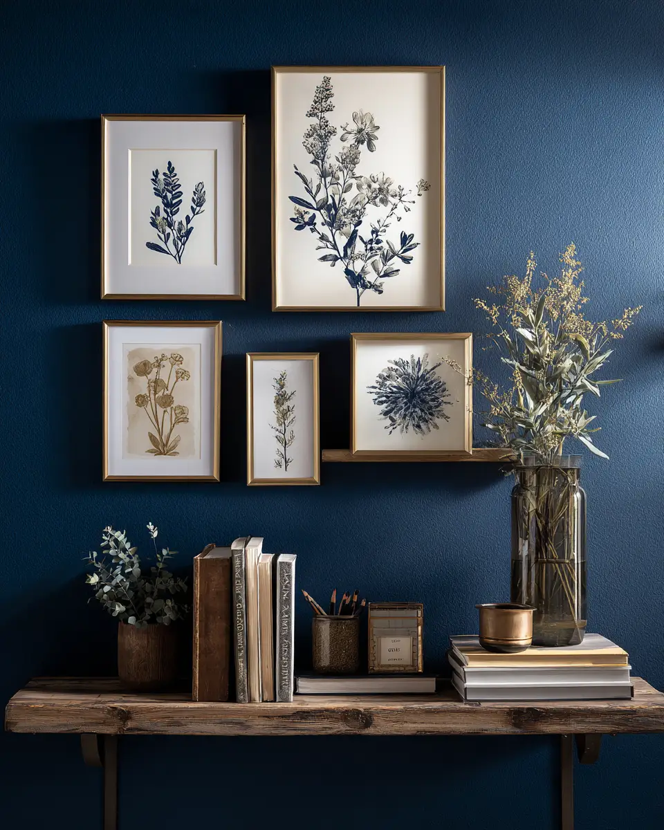 Navy Rustic Home Office Decor Ideas
