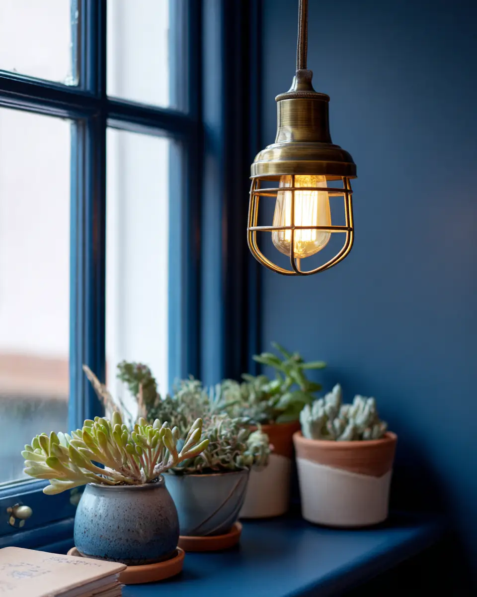 Navy Rustic Home Office Decor Ideas