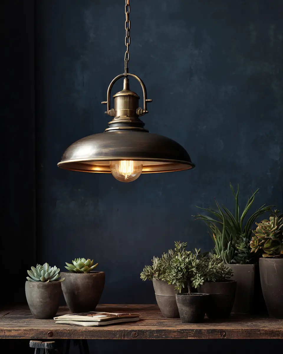 Navy Rustic Home Office Decor Ideas