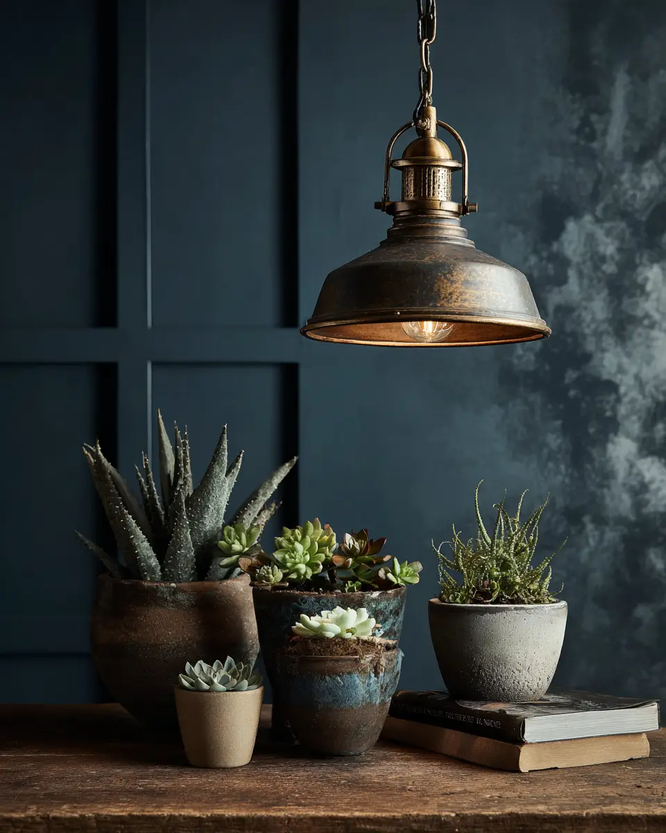 Navy Rustic Home Office Decor Ideas