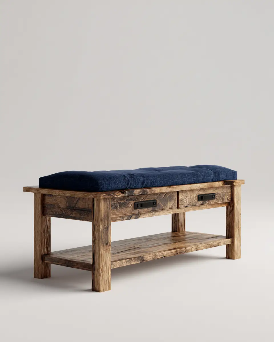 Navy Rustic Home Office Decor Ideas