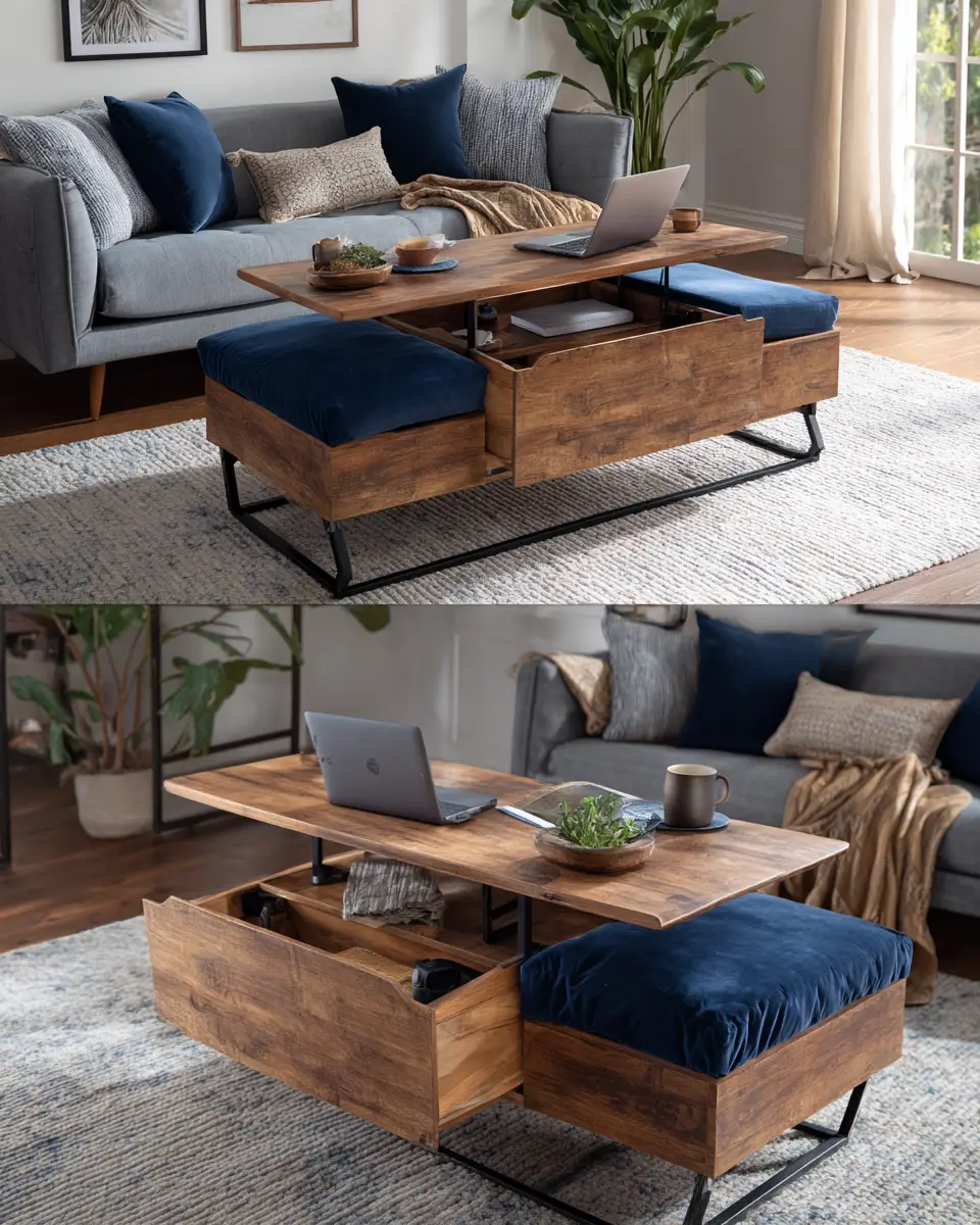 Navy Rustic Home Office Decor Ideas