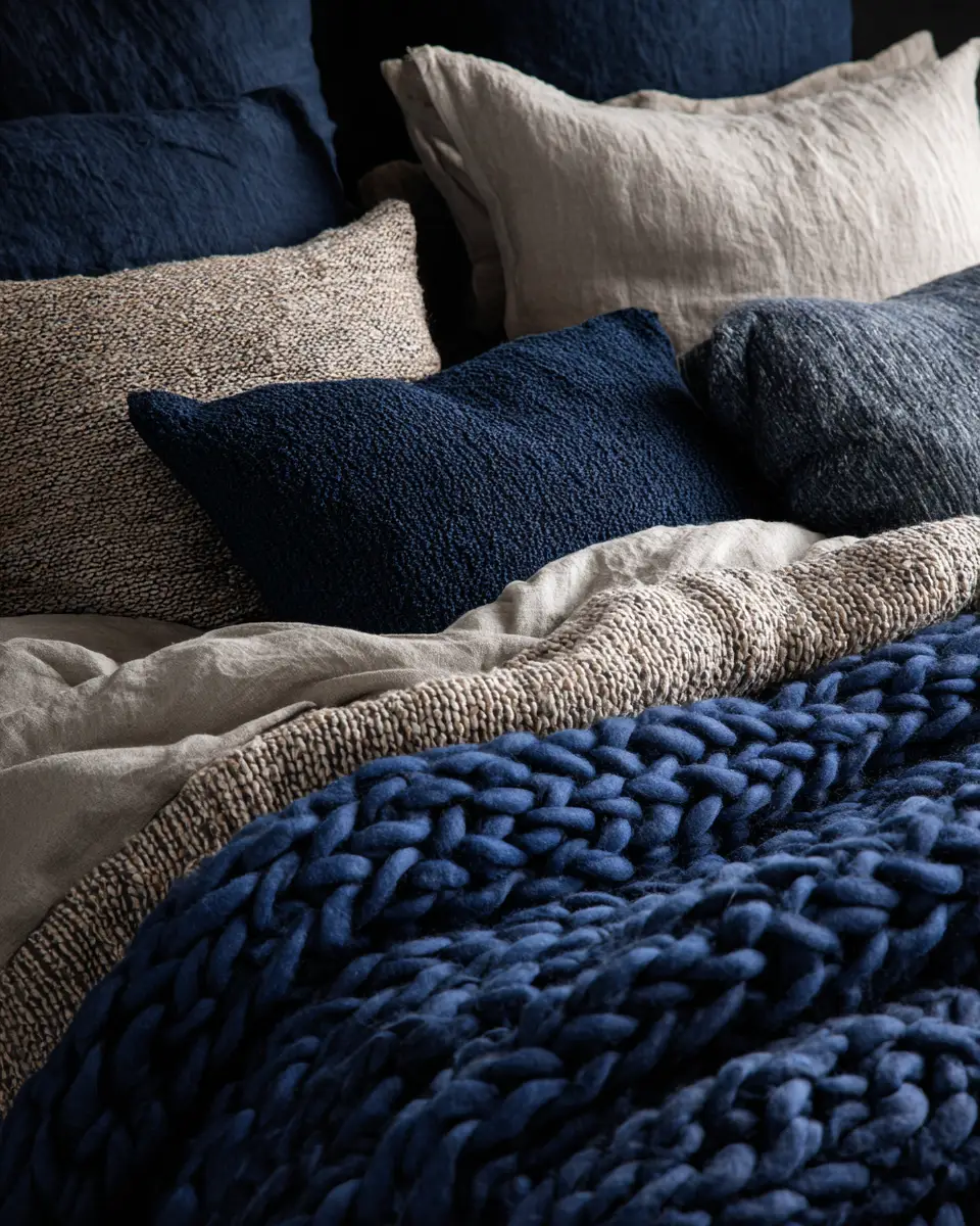 Navy Scandinavian Bedroom Decor Ideas