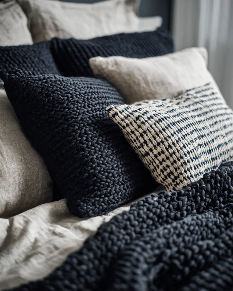 Navy Scandinavian Bedroom Decor Ideas