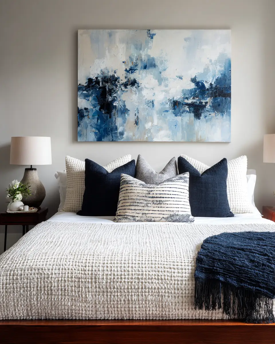 Navy Scandinavian Bedroom Decor Ideas