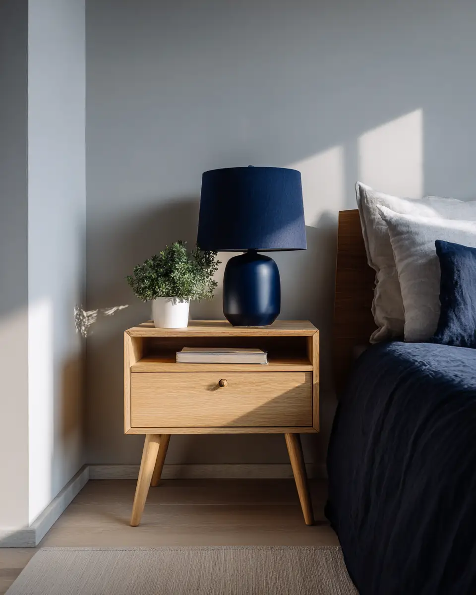 Navy Scandinavian Bedroom Decor Ideas