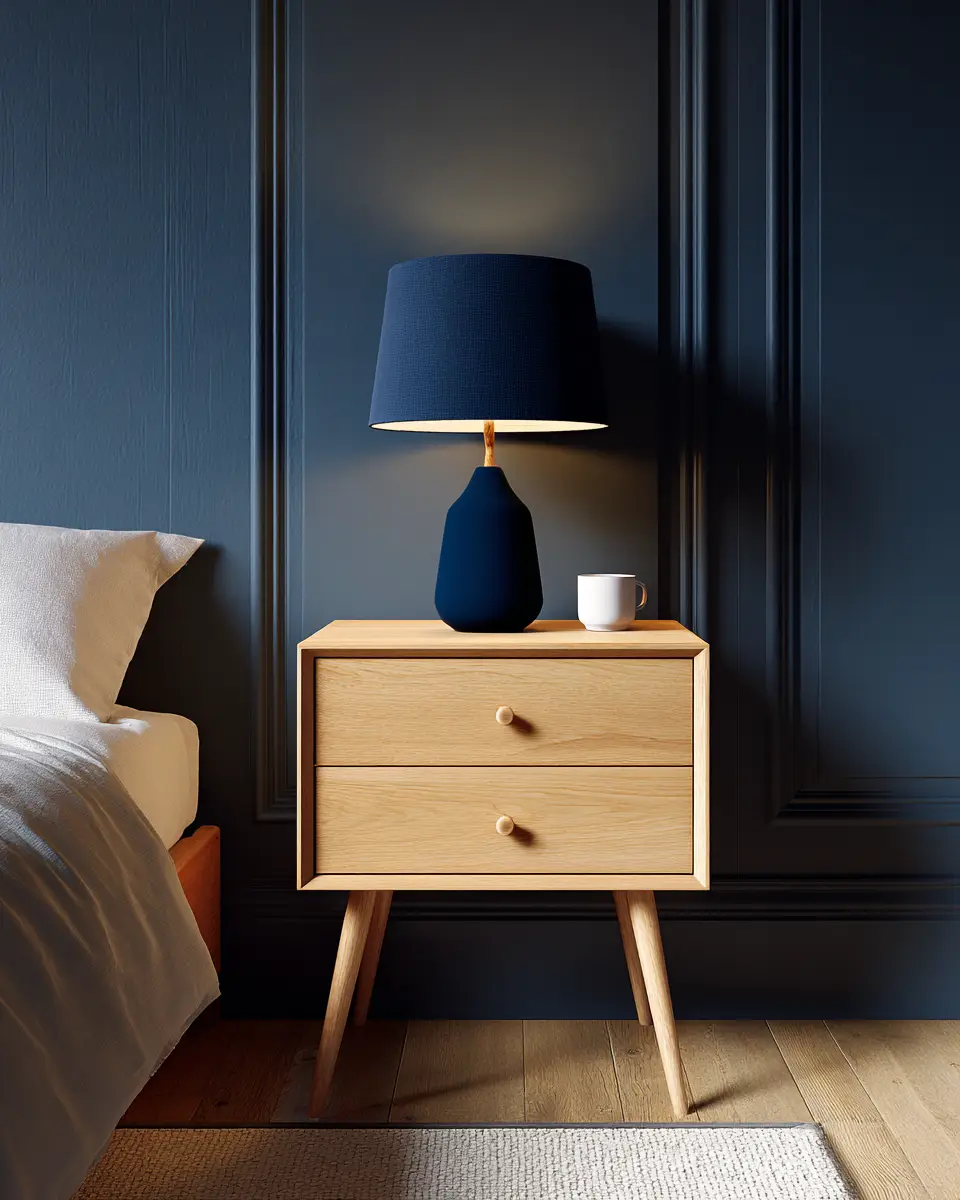 Navy Scandinavian Bedroom Decor Ideas