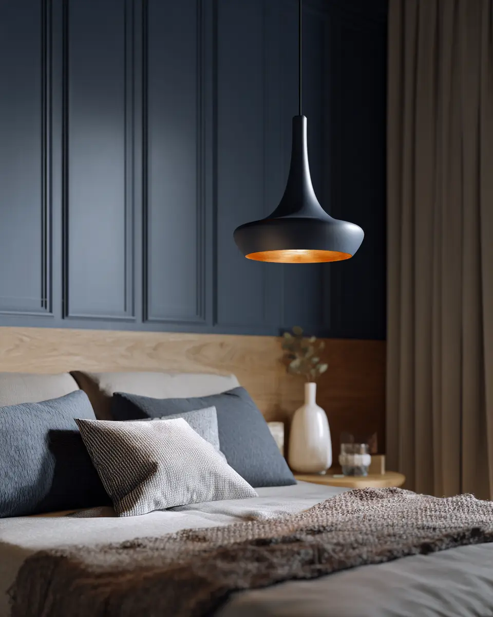 Navy Scandinavian Bedroom Decor Ideas