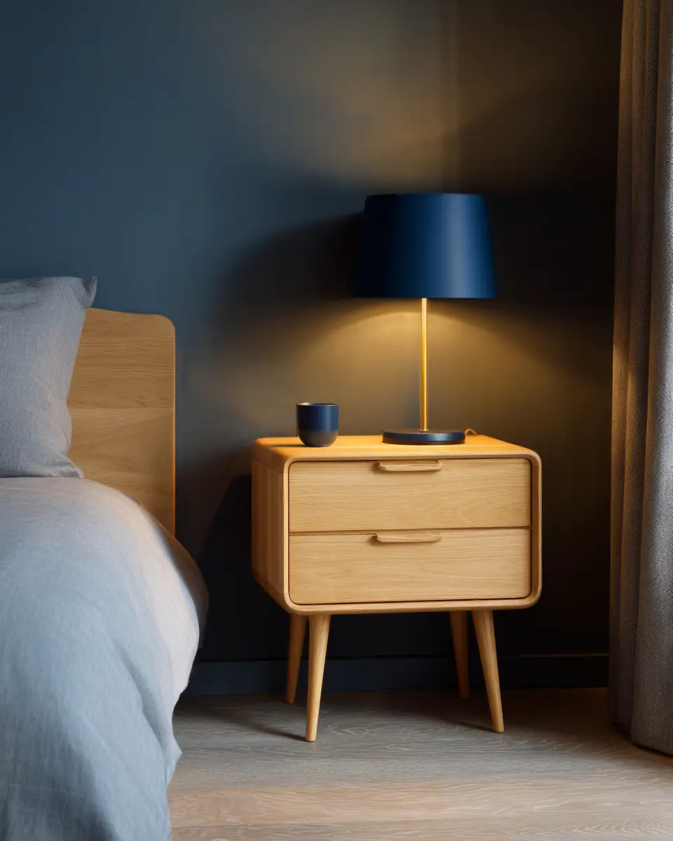 Navy Scandinavian Bedroom Decor Ideas