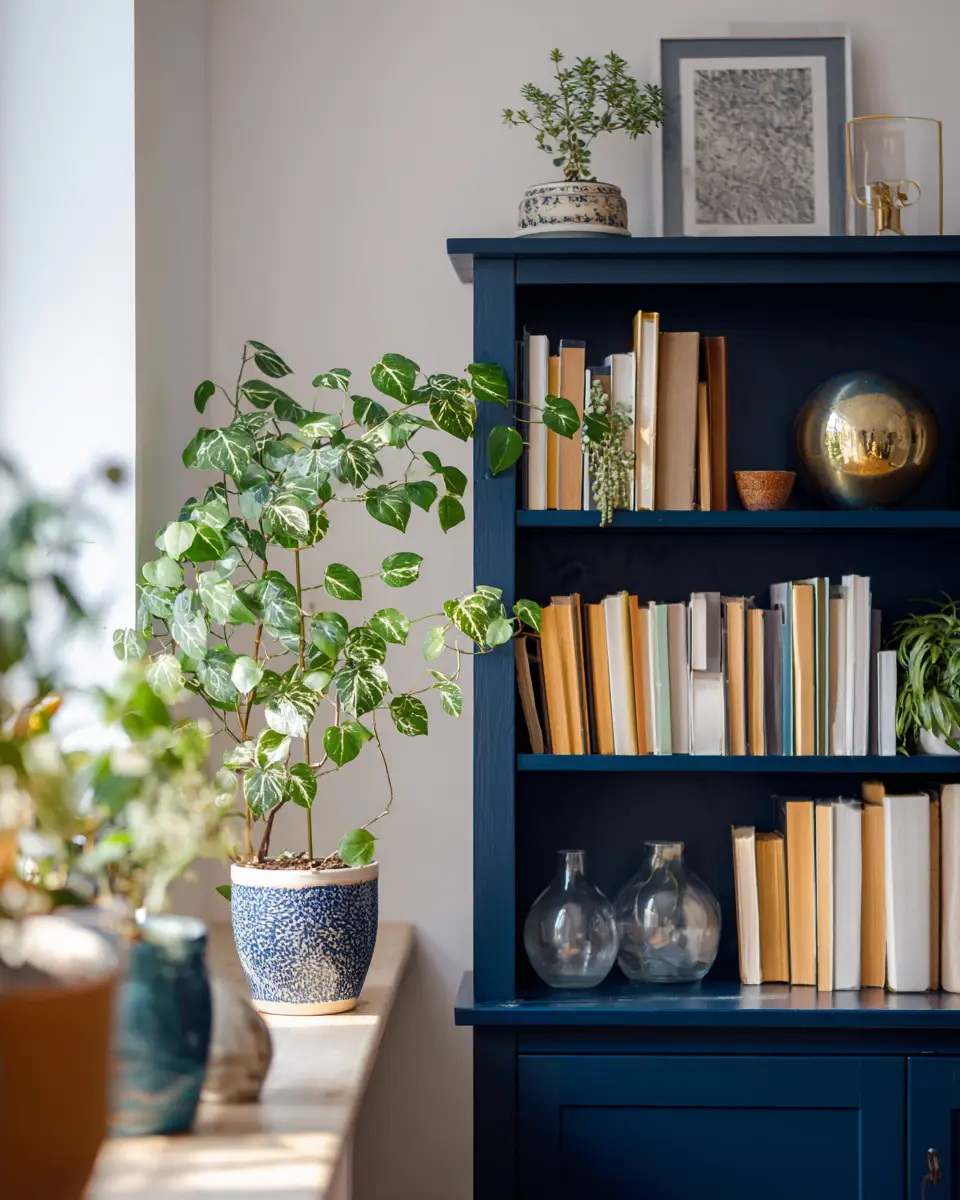 Navy Scandinavian Home Office Decor Ideas