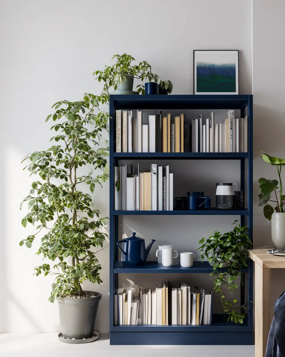 Navy Scandinavian Home Office Decor Ideas