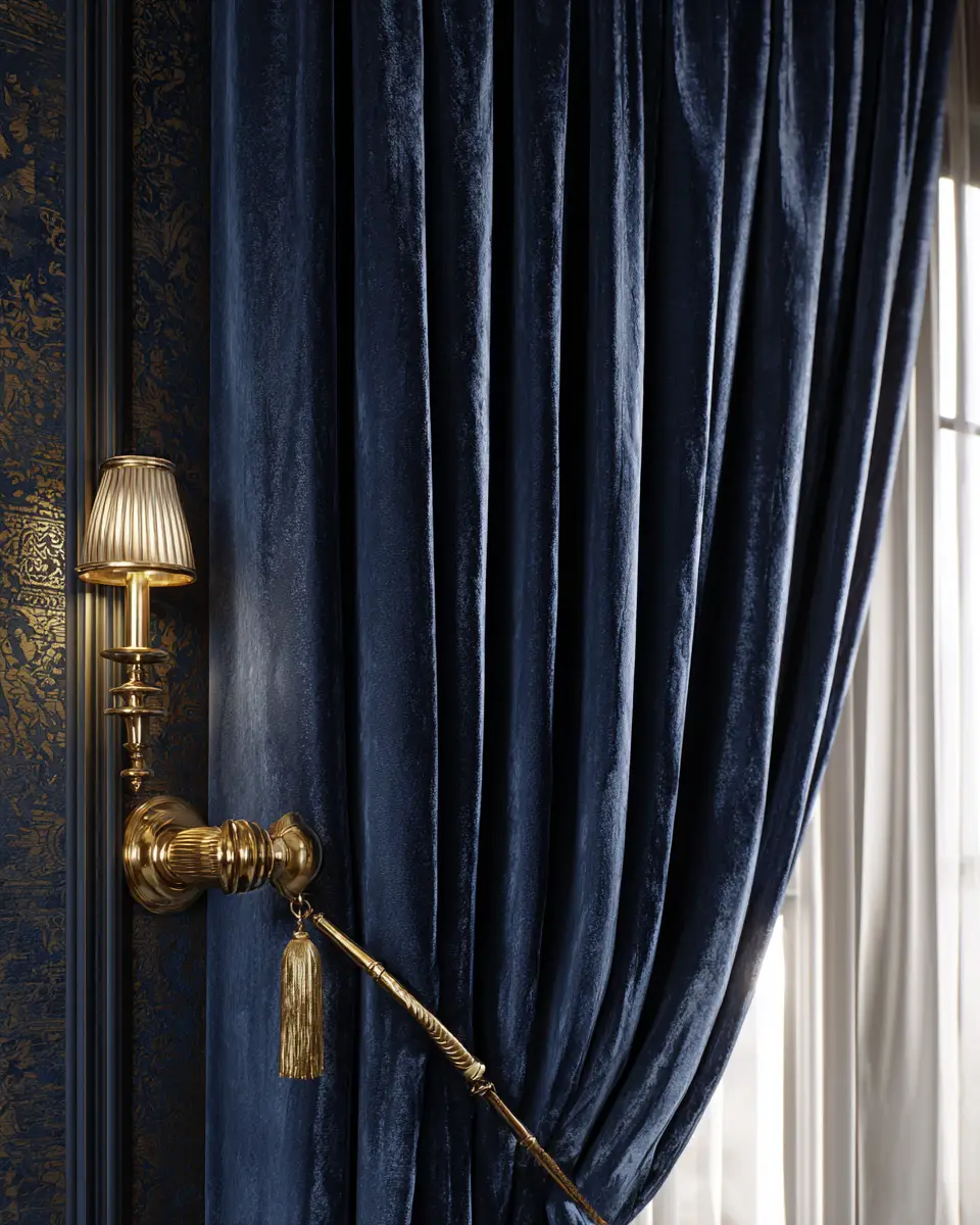 Navy Traditional Bedroom Decor Ideas