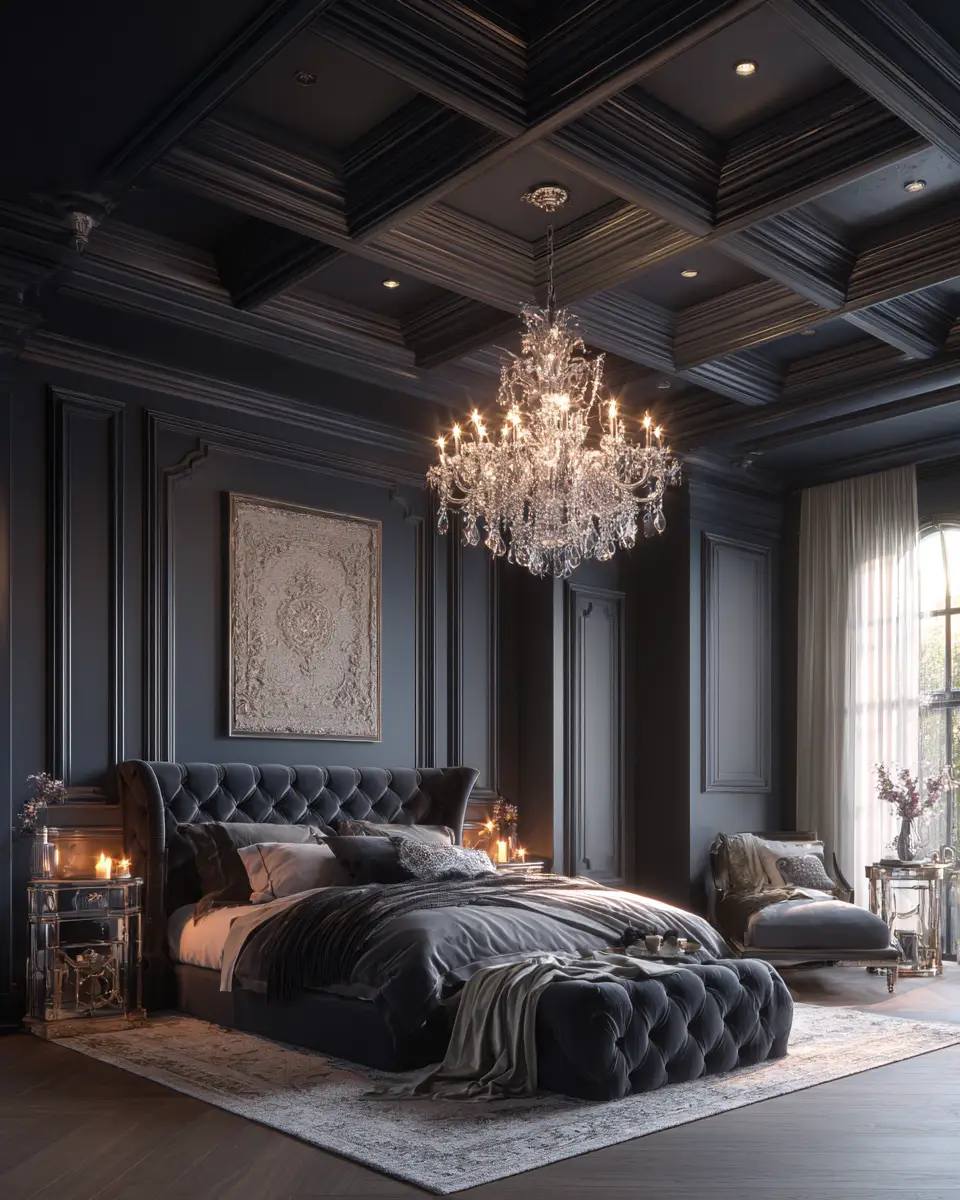 Navy Traditional Bedroom Decor Ideas