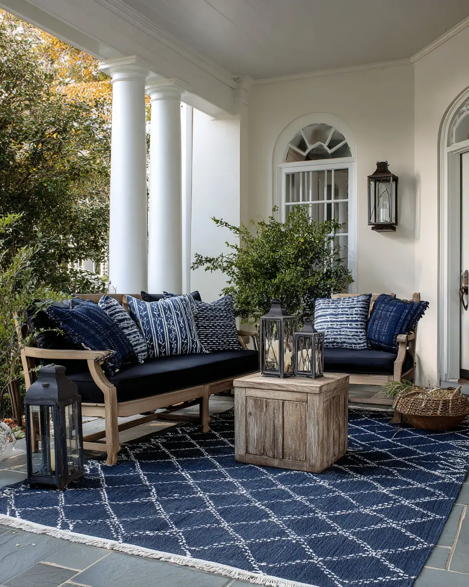 Navy Traditional Patio Decor Ideas