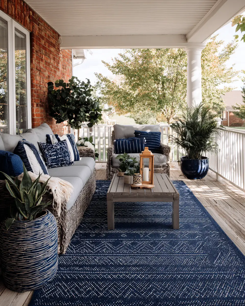 Navy Traditional Patio Decor Ideas