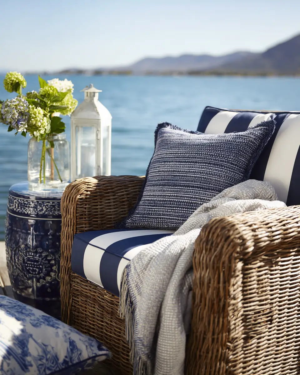 Navy Traditional Patio Decor Ideas