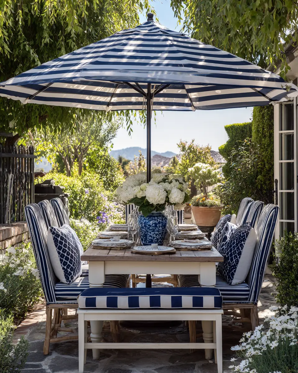 Navy Traditional Patio Decor Ideas