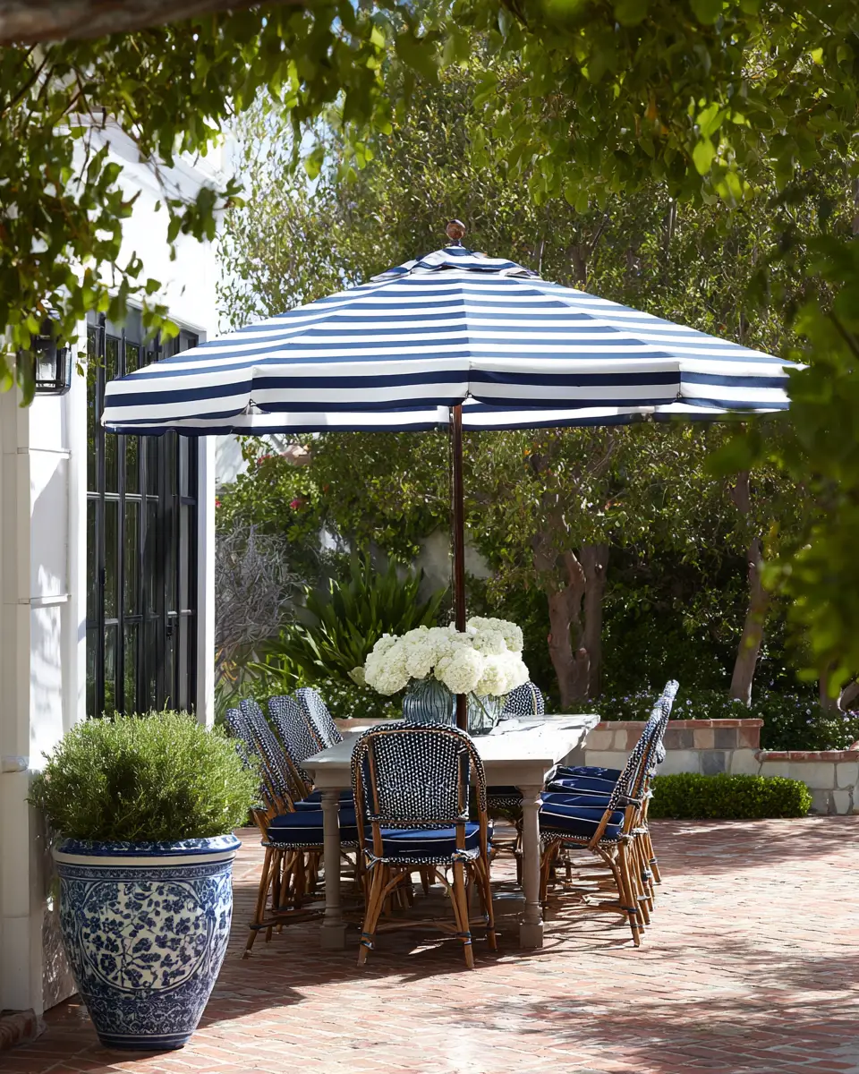Navy Traditional Patio Decor Ideas