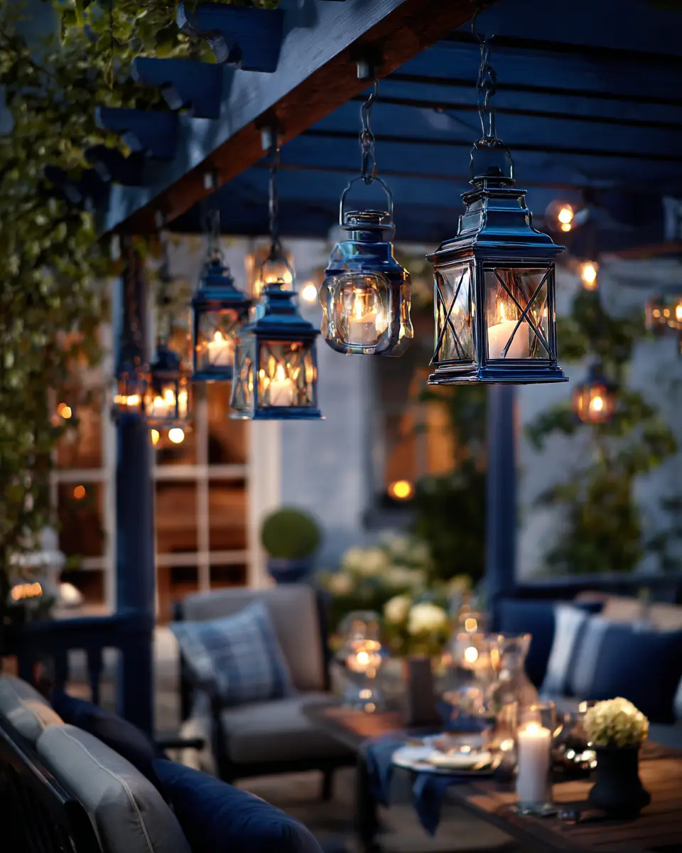Navy Traditional Patio Decor Ideas
