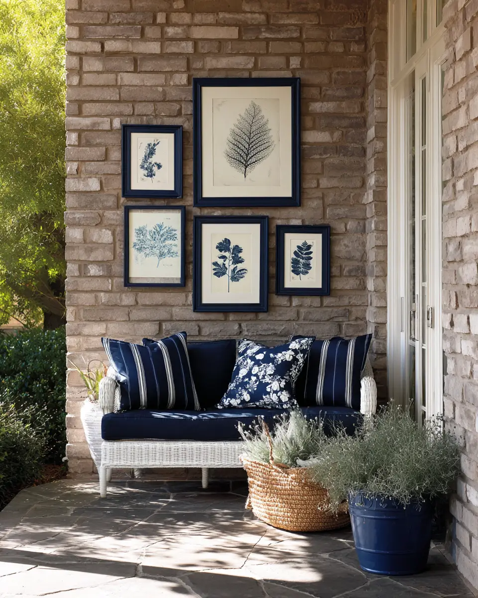 Navy Traditional Patio Decor Ideas