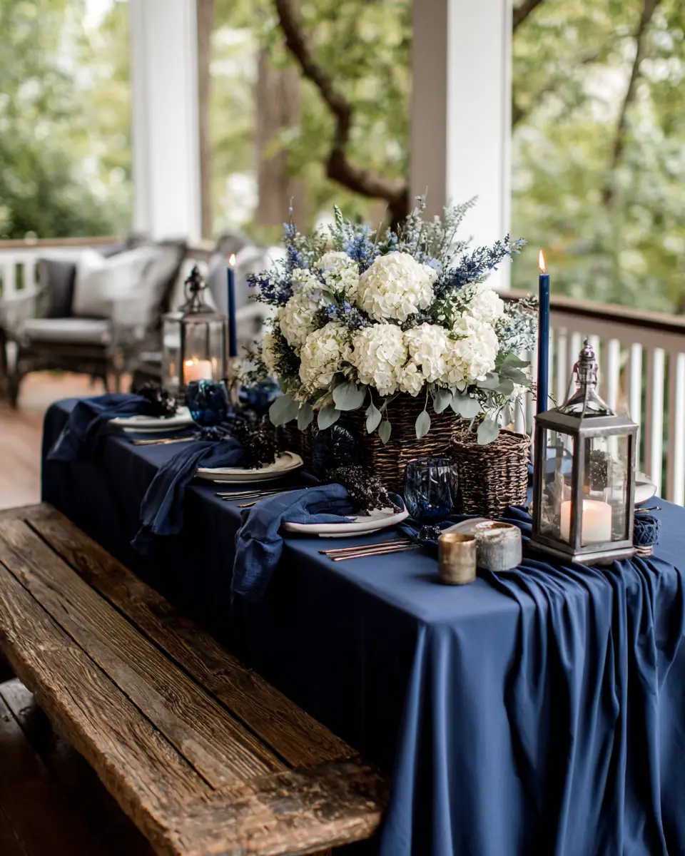 Navy Traditional Patio Decor Ideas