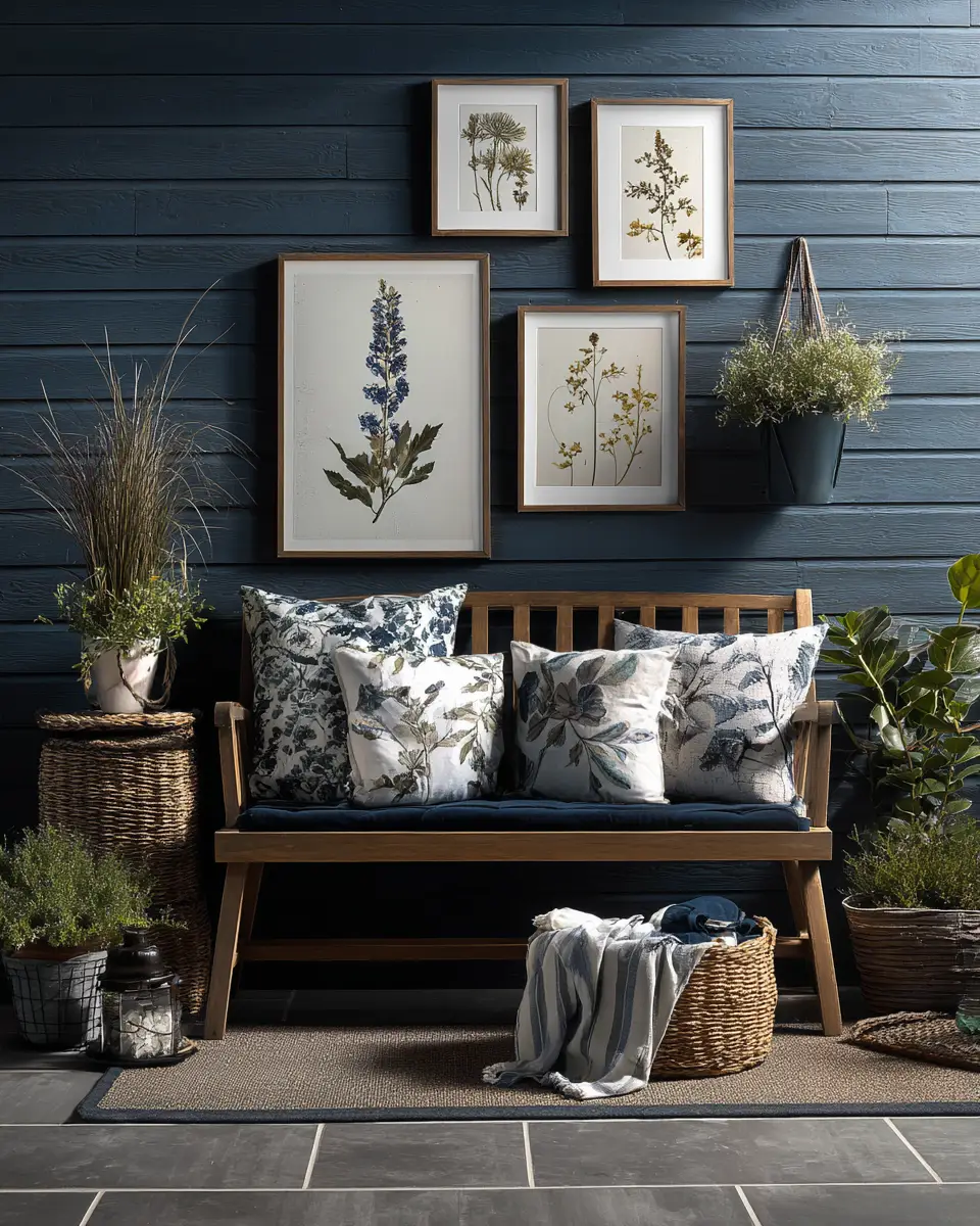 Navy Traditional Patio Decor Ideas
