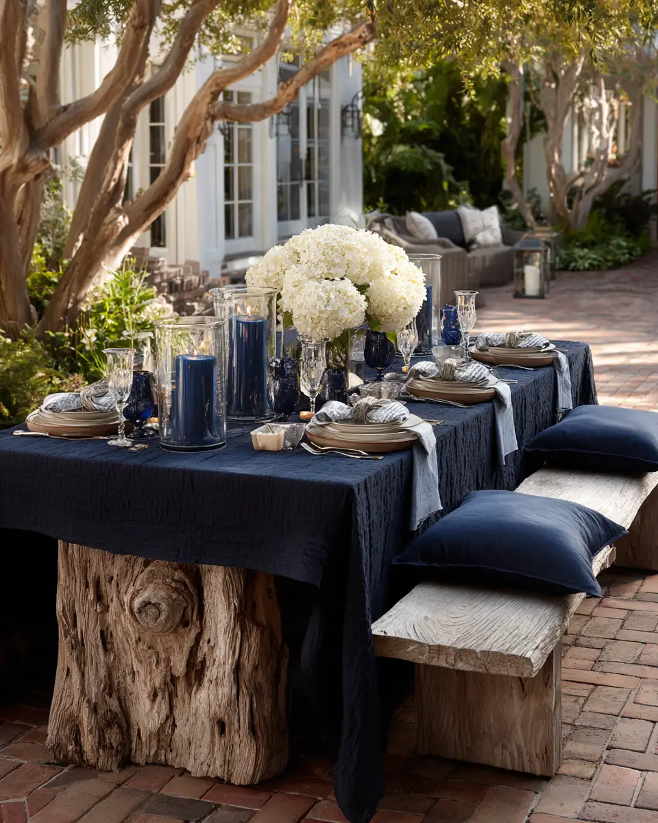Navy Traditional Patio Decor Ideas