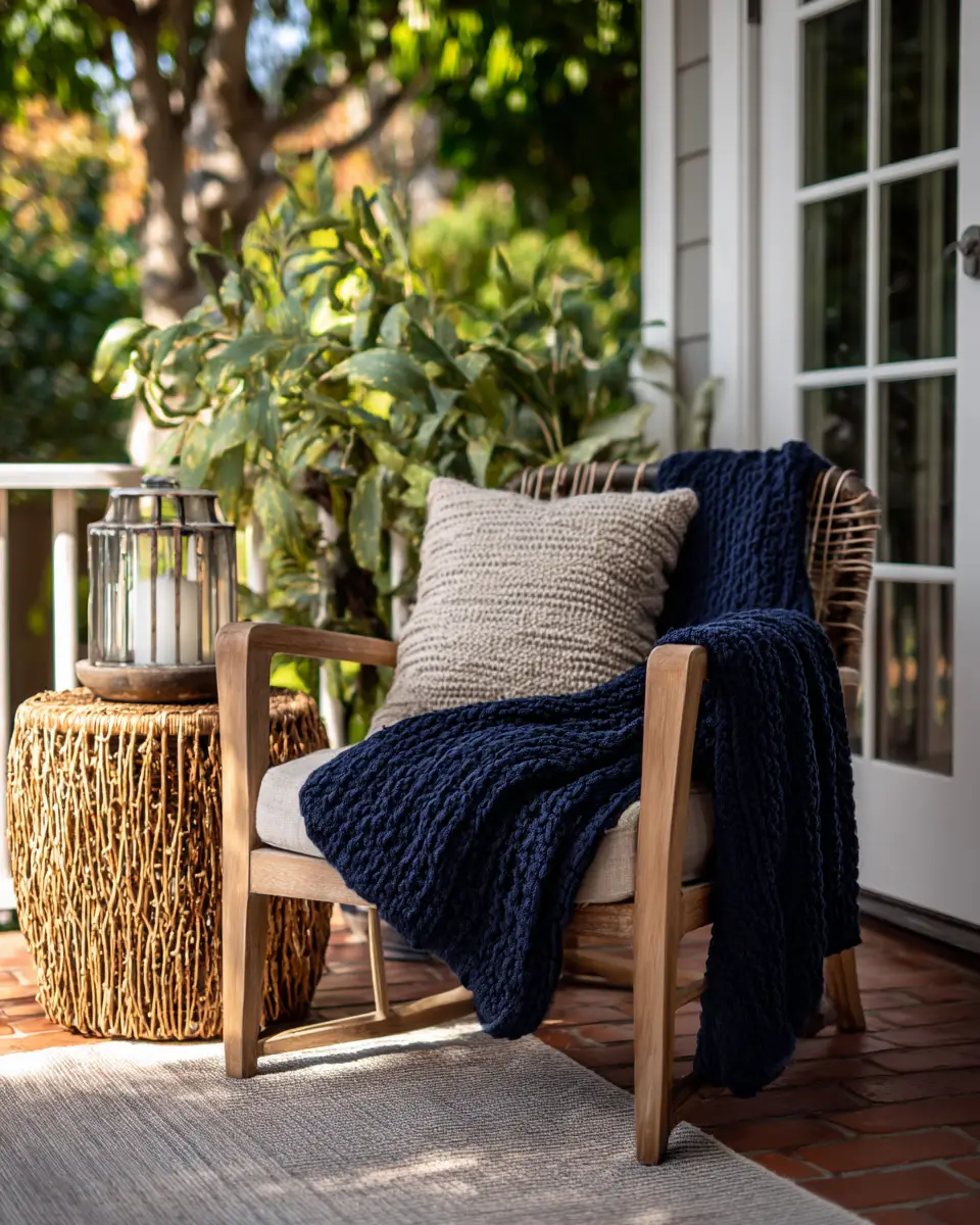 Navy Traditional Patio Decor Ideas