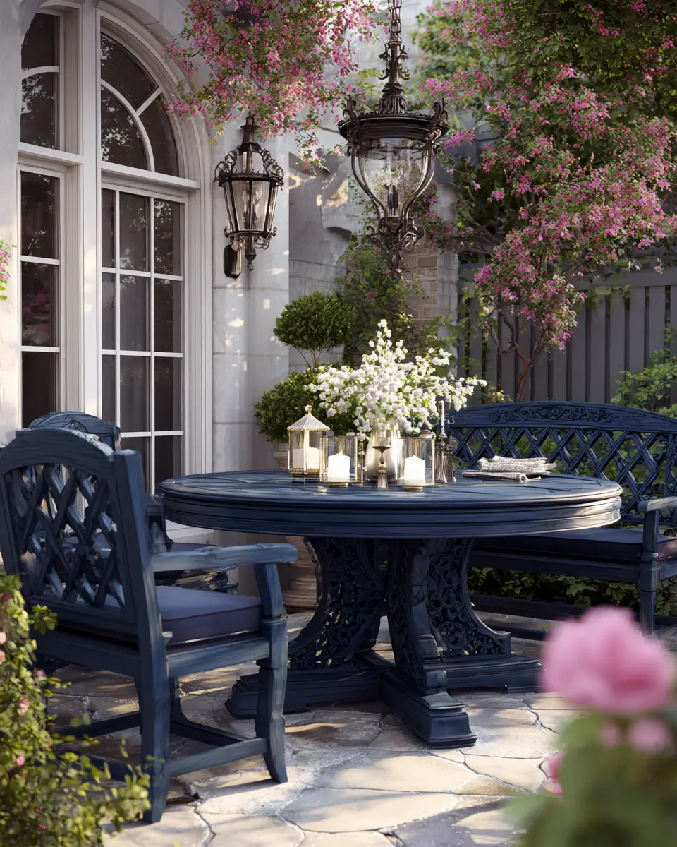Navy Traditional Patio Decor Ideas
