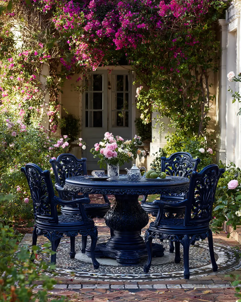 Navy Traditional Patio Decor Ideas