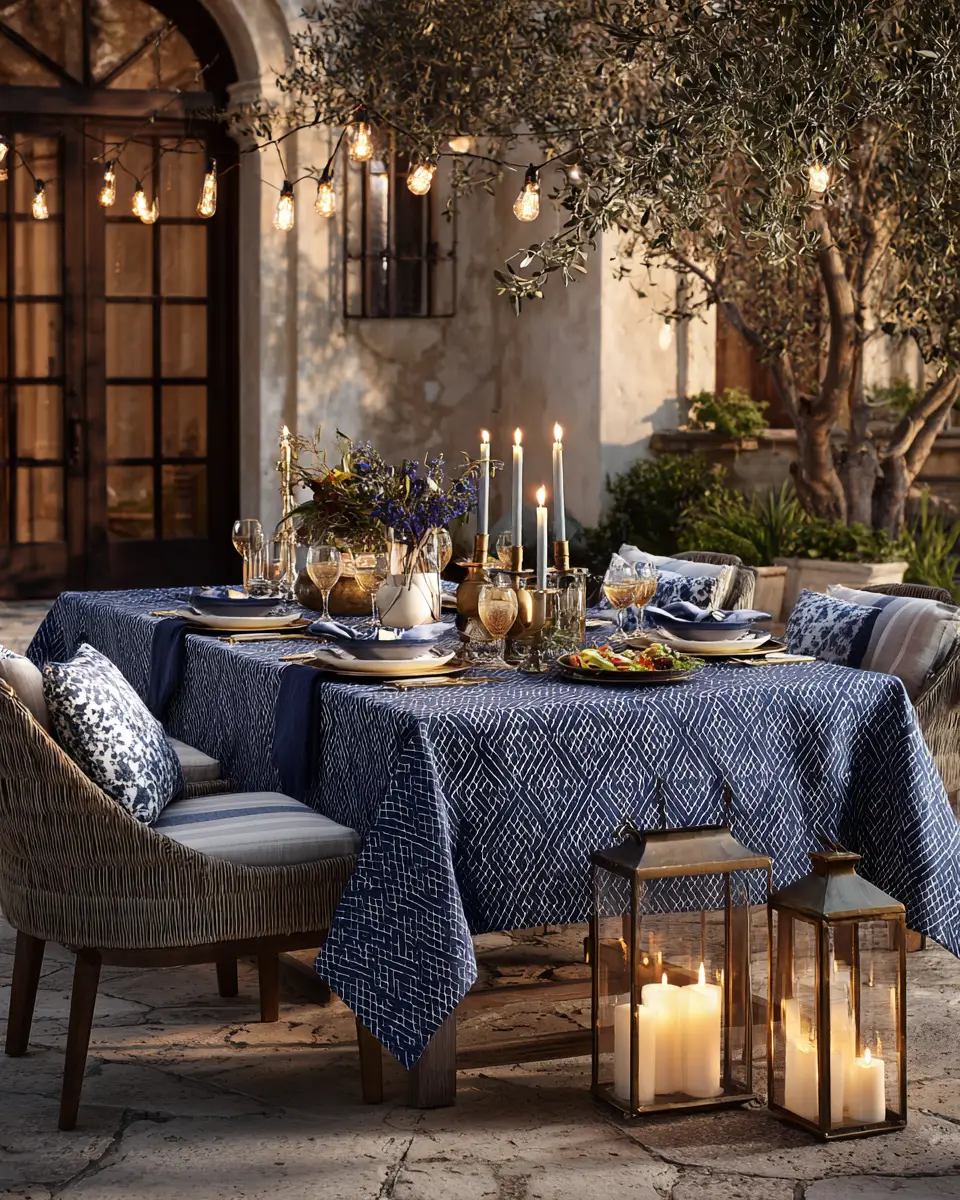 Navy Transitional Patio Decor Ideas