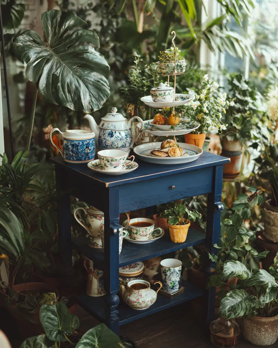 Navy Vintage Balcony Decor Ideas